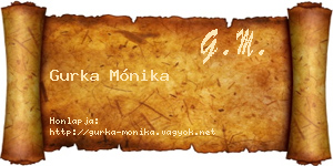 Gurka Mónika névjegykártya